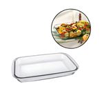 Imagen de Fuente de vidrio transparente rectangular honda