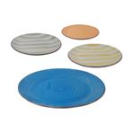 Imagen de Plato ceramica redondo liso-26,5cm.-colores surtidos