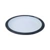Imagen de Plato ceramica redondo borde negro-26,5cm.-4 colores