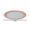 Imagen de Plato ceramica redondo circulos color -26,5cm.-4 colores