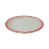 Imagen de Plato ceramica redondo borde a rayas-26,5cm.-4 colores