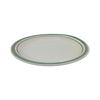 Imagen de Plato ceramica redondo borde a rayas-26,5cm.-4 colores