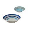 Imagen de Plato ceramica redondo hondo circulos color -22,5cm.-colores
