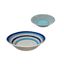 Imagen de Plato ceramica redondo hondo circulos color -22,5cm.-colores
