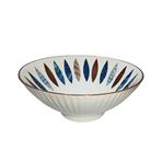 Imagen de Bowl ceramica redondo conico-rayas interior-20cm