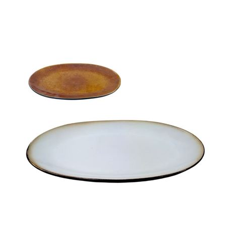 Imagen de Plato ceramica rustico - 35,5cm.