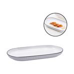 Imagen de Fuente ceramica borde negro - 35,5cm.