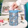 Imagen de Alcancia lata estampdo infantil- futbol- 15x10cm-2 diseños