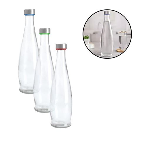 Imagen de Botella de vidrio con tapa metalica-1 litro