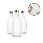 Imagen de Botella de vidrio con tapa metalica-1 litro