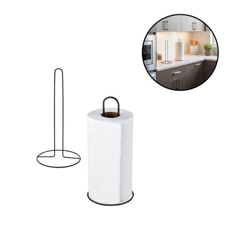 Imagen de Soporte para rollo de papel servilleta-metal negro