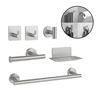Imagen de Set de accesorios de baño 6 piezas en acero inoxidable