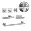 Imagen de Set de accesorios de baño 6 piezas en acero inoxidable