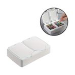 Imagen de Caja de almacenamiento con 2 tapas-14,1x9,5x3cm.(tapas 6,1x7