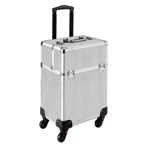 Imagen de Maleta De Maquillaje Con Asa Extensible Y Ruedas Para Maquilladoras Peluqueras