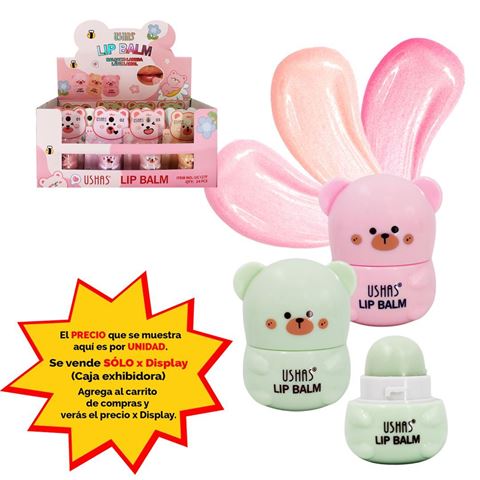 Imagen de Lapiz labial Ushas- balsamo osito en blister- UC127F
