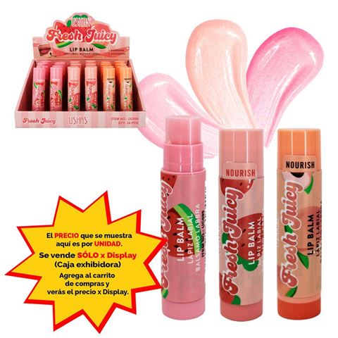 Imagen de Lapiz labial Ushas- balsamo barra sandia- UC099