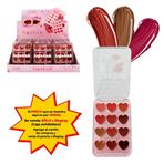Imagen de Brillo labial Ushas - corazones 12 tonos- UC095B