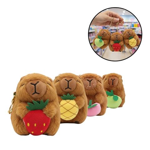 Imagen de Llavero peluche capibara Diseños con fruta
