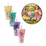 Imagen de Vaso con tapa y sorbito 450 ml   -  4 diseños