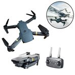 Imagen de Dron con cámara E58 - Dron Plegable Control remoto y visión con Celular - Incluye Valija