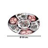 Imagen de Plato ceramica borde estampado-30,5cm-varios colores