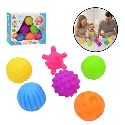 Imagen de Pelotas Sensoriales Set x 6 piezas. Juguete para Bebés