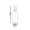 Imagen de Botella Frasco plástico de viaje Dispensador con tapa 150ml