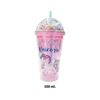 Imagen de Vaso con tapa y sorbito  Diseño Unicornios