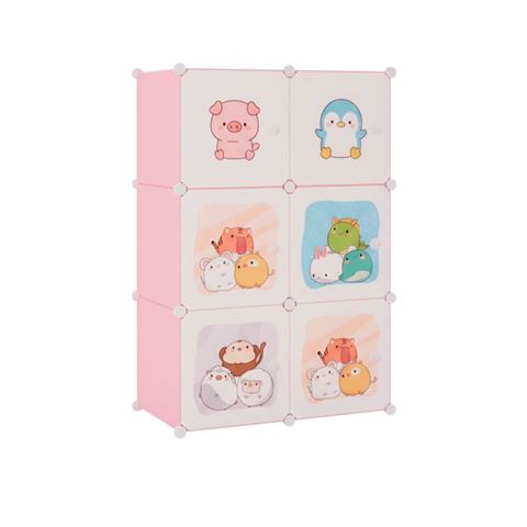 Imagen de Ropero Armario Infantil armable con puertas