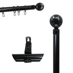 Imagen de Barrote para cortina Con puntero 1,5-3 mts Incluye 24 argollas