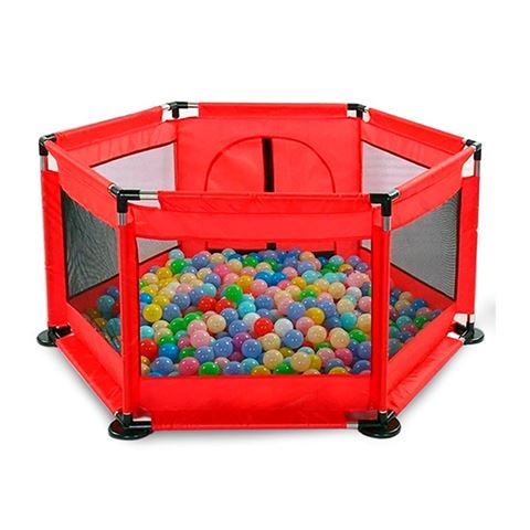 Imagen de Corral para bebé corralito pelotero con puerta plegable