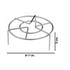Imagen de Rejilla enfriadora Apoya Ollas Fuentes Asaderas Acero Inoxid. con patas