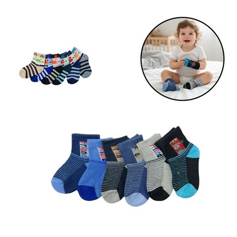 Imagen de Medias infantiles estampadas X 12  pares - Diseños SURTIDOS.