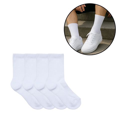 Imagen de Medias lisas blancas X 12 pares