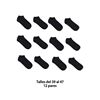 Imagen de Medias soquete lisas negras X 12 pares