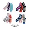 Imagen de Medias para dama x 12 pares - Diseño a rayas SURTIDOS.