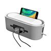 Imagen de Organizador de escritorio para cables con estante y soporte celular