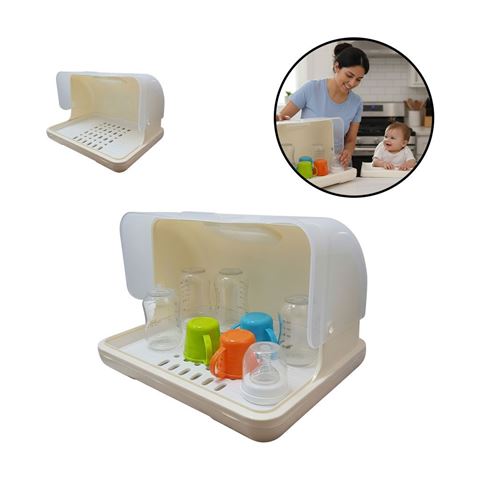 Imagen de Organizador y escurridor de biberones mamaderas y utensillos del bebé