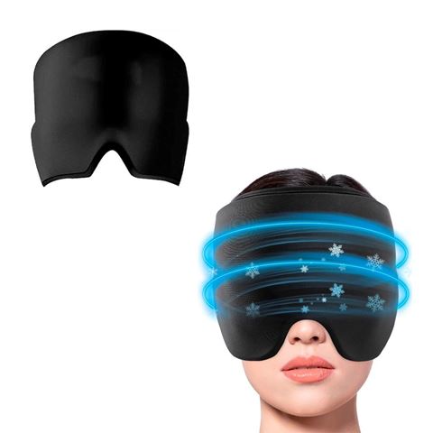 Imagen de Máscara compresa Gel frío alivia Migraña Dolor de cabeza