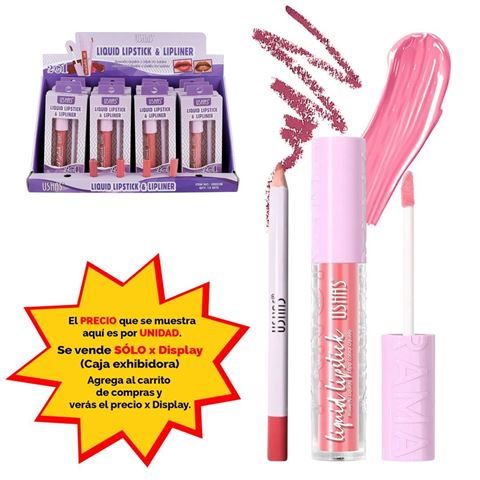 Imagen de Labial Ushas liquido+delineador - US023B