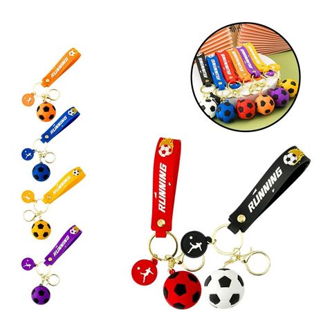 Imagen de Llavero Pelota  en pvc.    Diseños SURTIDOS.