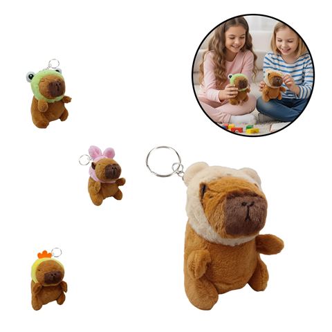 Imagen de Llavero capibara plush   - Diseños SURTIDOS.