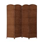 Imagen de Biombo separador de ratan 4 hojas
