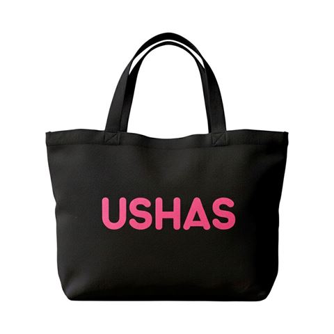 Imagen de Bolso Ushas en tela con asas para colgar.