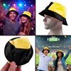 Imagen de Sombrero Futbolero Amarillo Negro