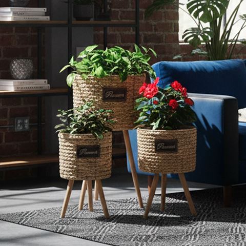 Imagen de Porta Macetas Deco Estilo Boho - Set x 3 piezas