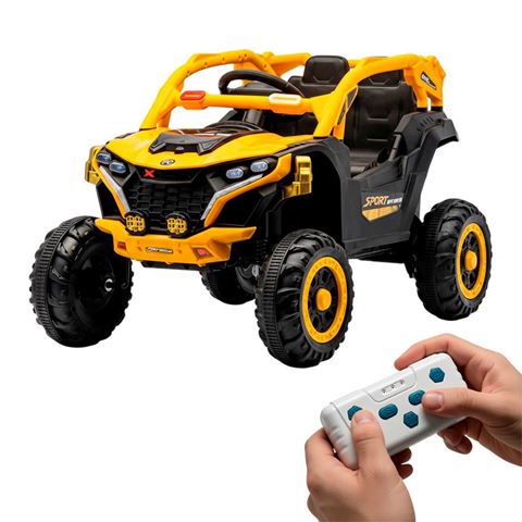 Imagen de Auto Jeep Todo terreno  A bateria barras desmontables Vehículo montable niños