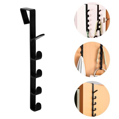 Imagen de Perchero para puerta-5 ganchos - Perchero vertical carteras pañuelos