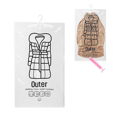 Imagen de Bolsa al vacío para ropa Con percha - 70 x 135 cm